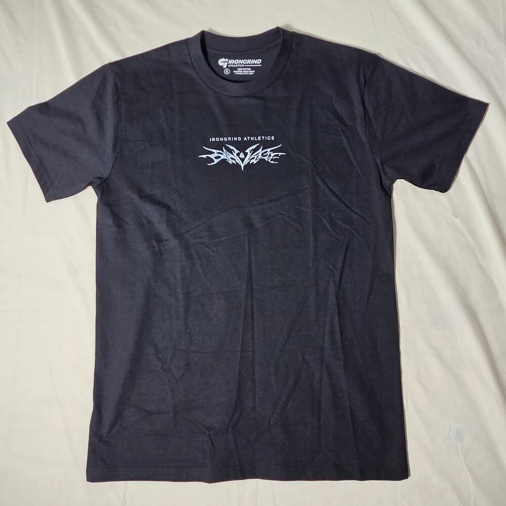 IronGrind Athletics Savage Heavyweight Graphic Lifting Shirt Mens Medium Black